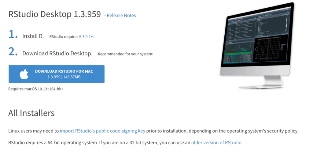 how to run r studio on a mac