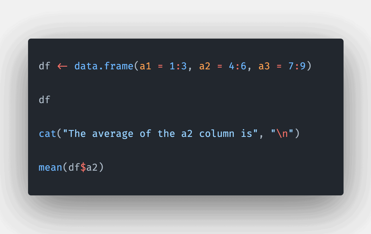 How to Calculate the Average of a data frame in R