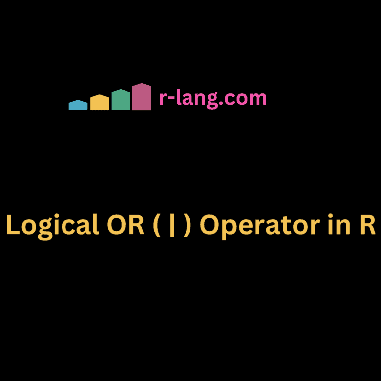 Logical OR () Operator in R