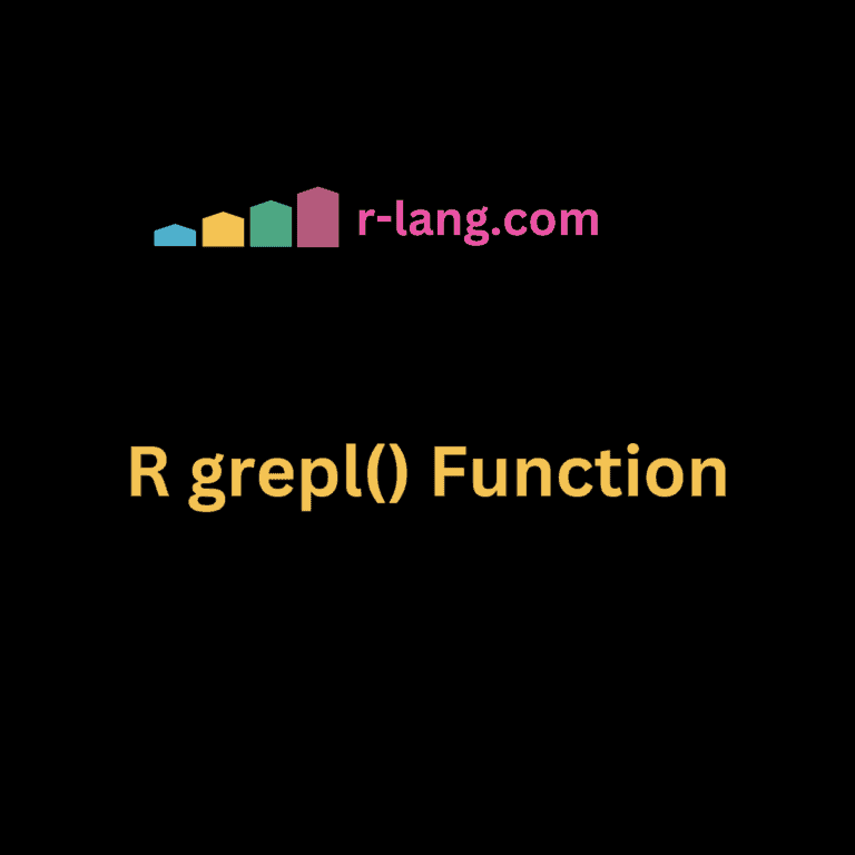 R grepl() Function