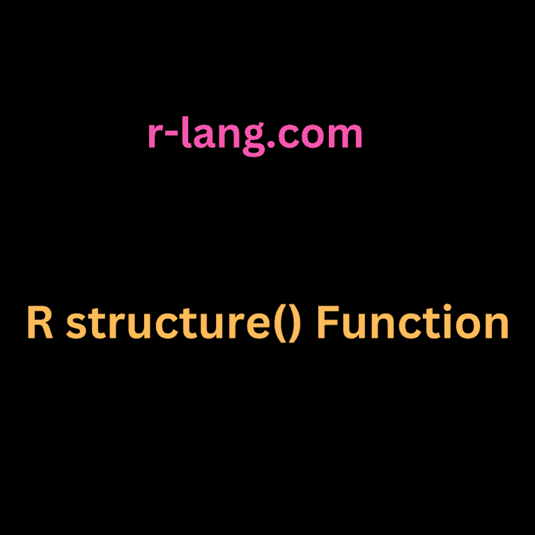 R structure() Function