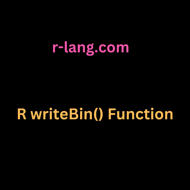 R writeBin() Function