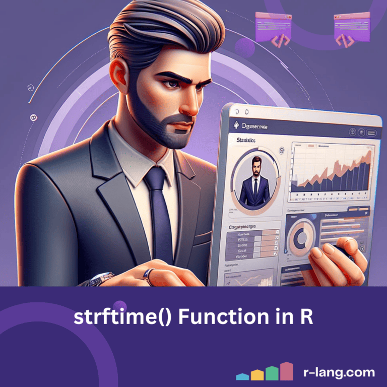 strftime() Function in R