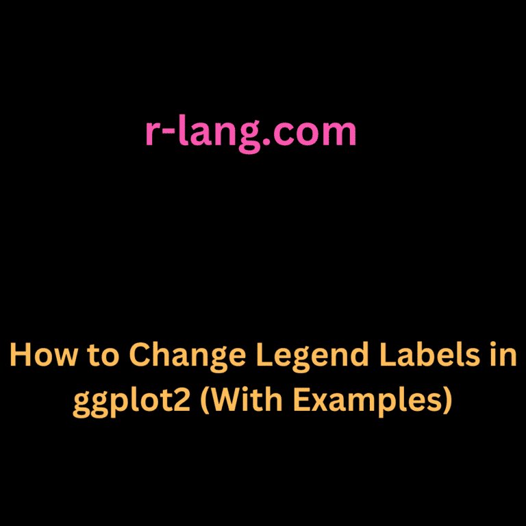 How to Change Legend Labels in ggplot2 (With Examples)