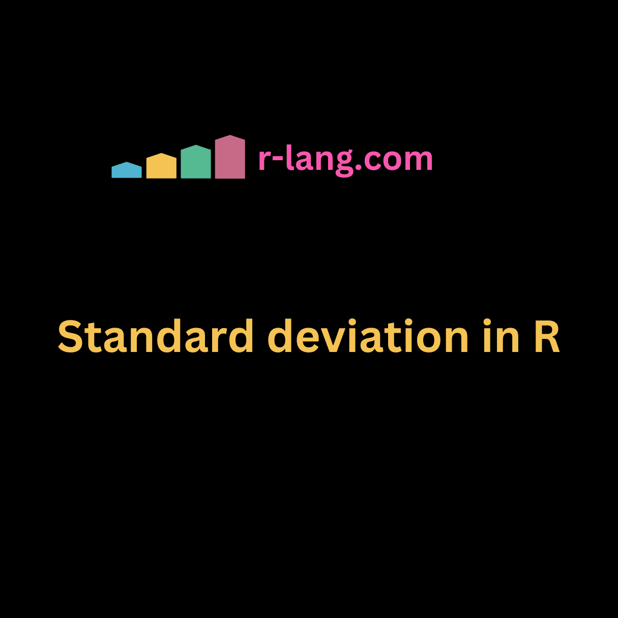 Standard deviation in R