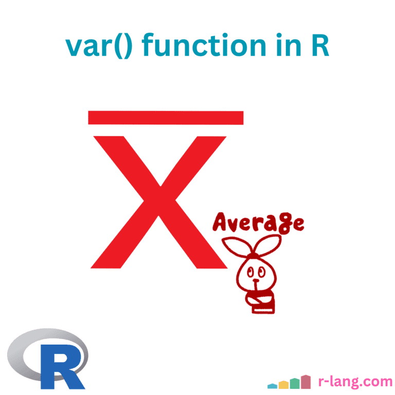 var() function in R