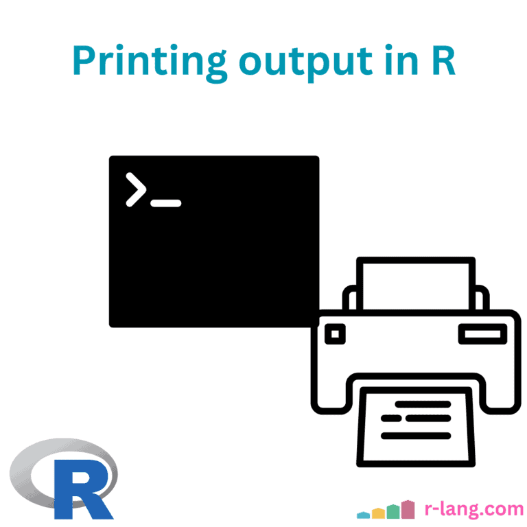 Printing output in R