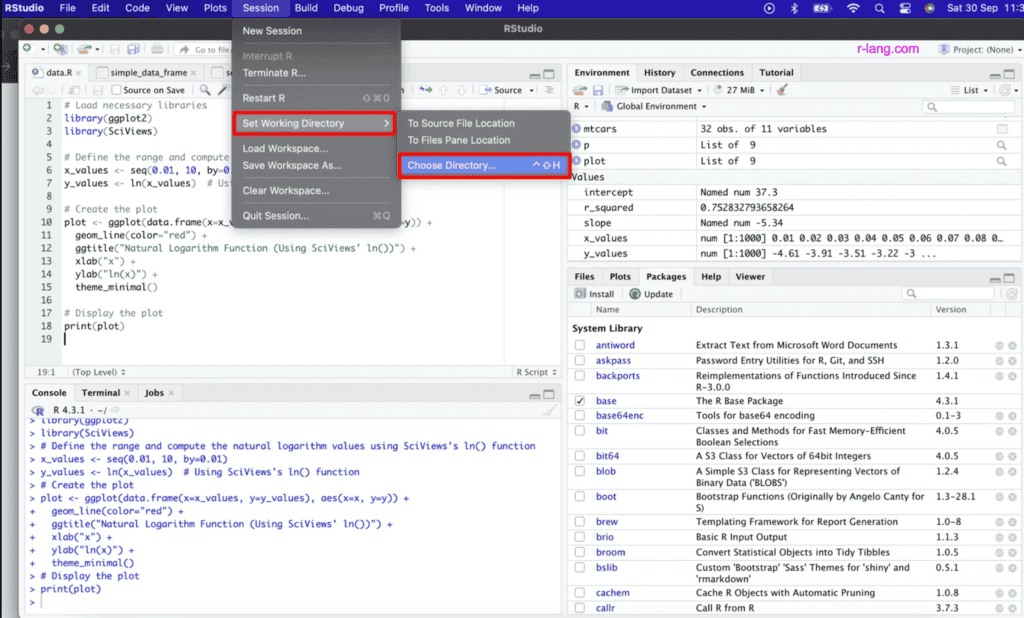 Figure 1 - Choosing a directory